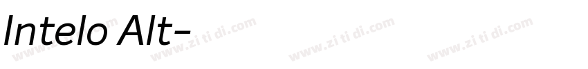 Intelo Alt字体转换
